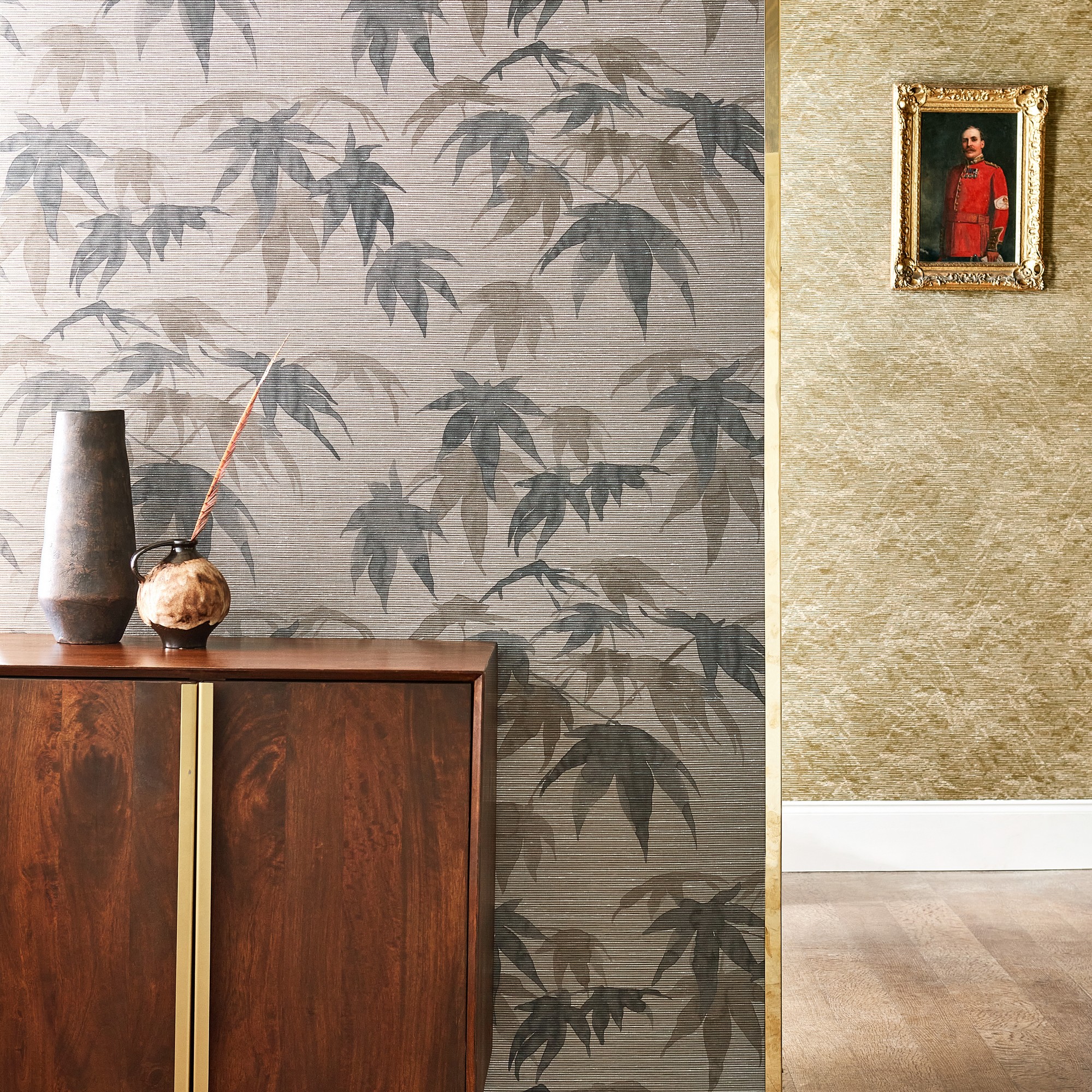 Acer Wallpaper 312495 By Zoffany In Ash Pewter